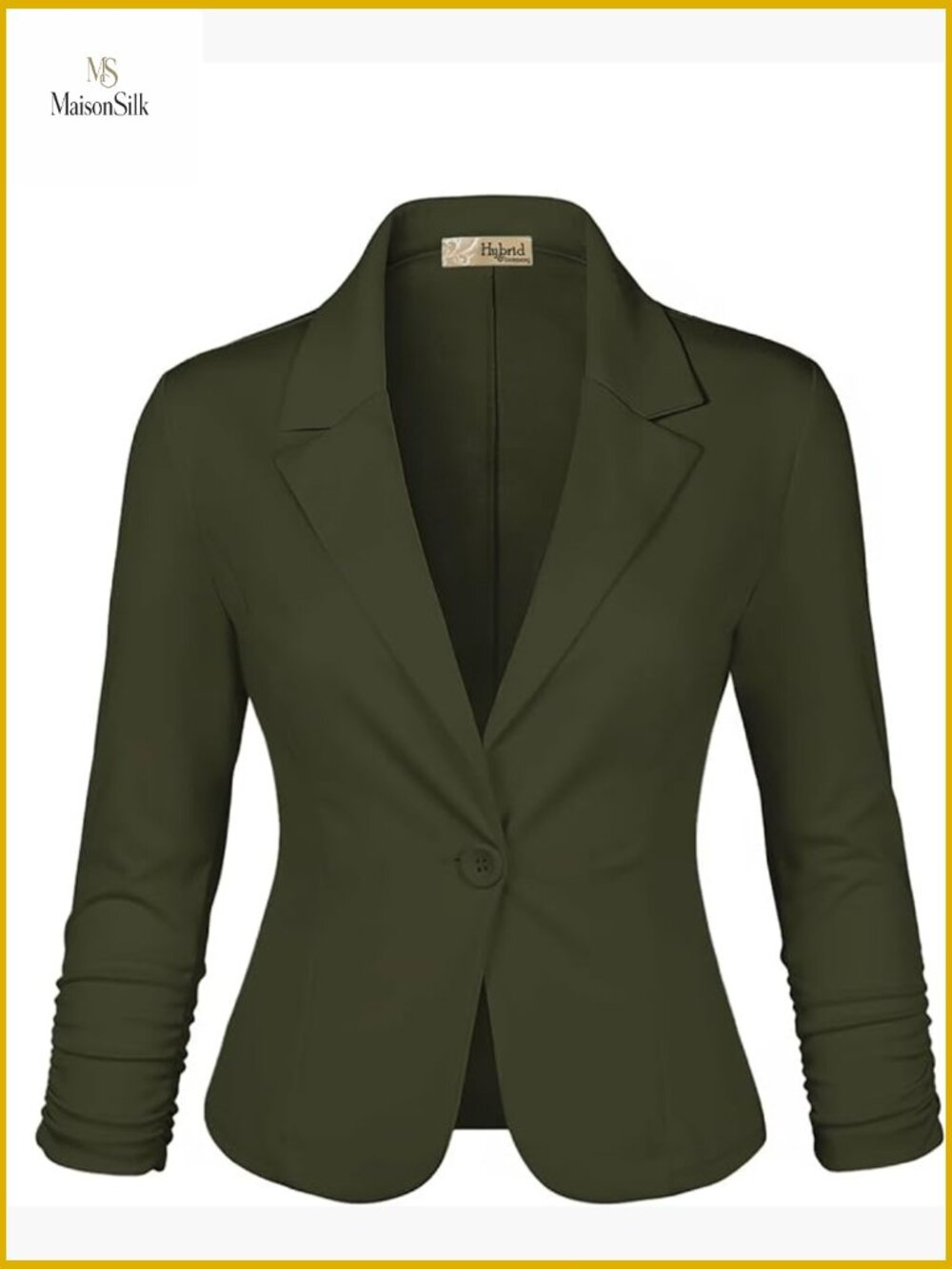 Lightweight Stretch Ponte Blazer Jacket for Work Office Casual